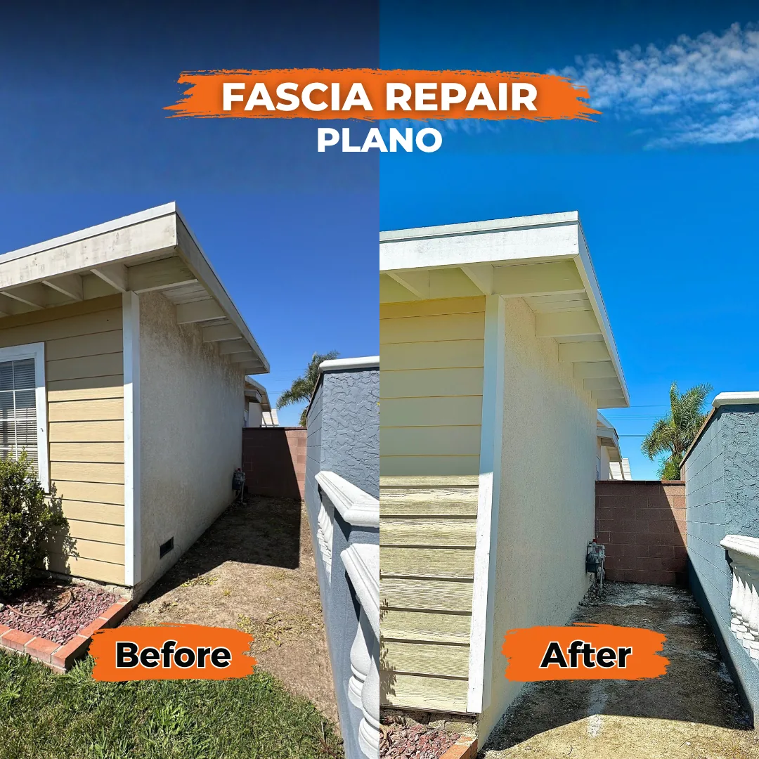 Repainted fascia and rafter tails, fresh siding paint